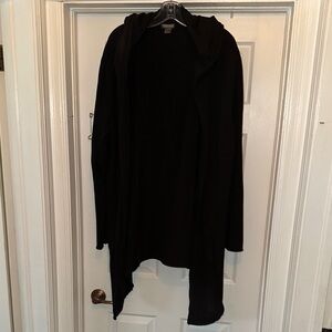 Women’s H&M Divided Black Hoodie Cardigan Sweater Size XL NWOT